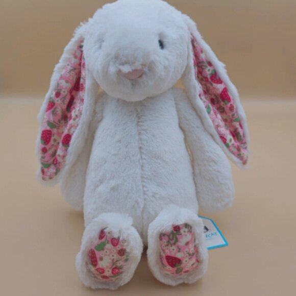 Jellycat Blossom Cream Bunny Medium Plush NWT Stuffed Animal Toy - Picture 3 of 5